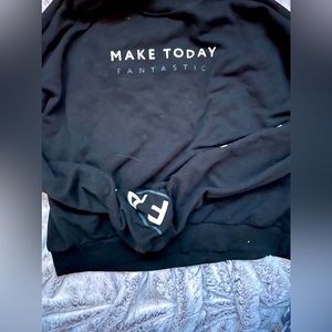H&M-  Black / make today fantastic /medium/ sweatshirt